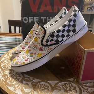Vans Classic Slip On (icon flour shop checkerboard) Mens 12